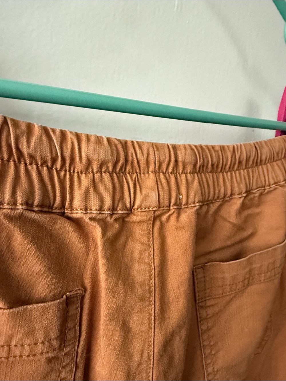 Pact Organic Cotton Women's Rust Drawstring Casual Shorts - Picture 3 of 10